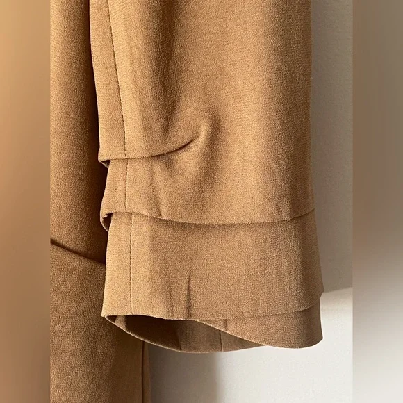 Women’s Babaton Forte Blazer Open Front Tan Blazer Jacket - Picture 2 of 11